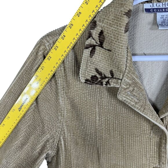 J G Hook Collection 14 Floral Corduroy Jacket Sleeveless Maxi Dress Set Retro - Picture 13 of 16